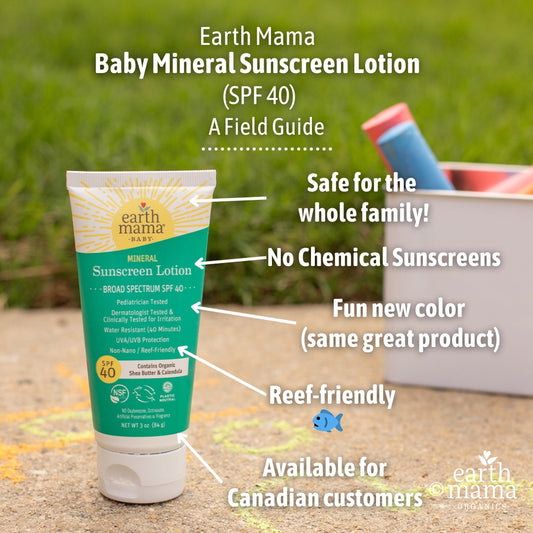 Earth Mama Baby Mineral Sunscreen Lotion (SPF 40)