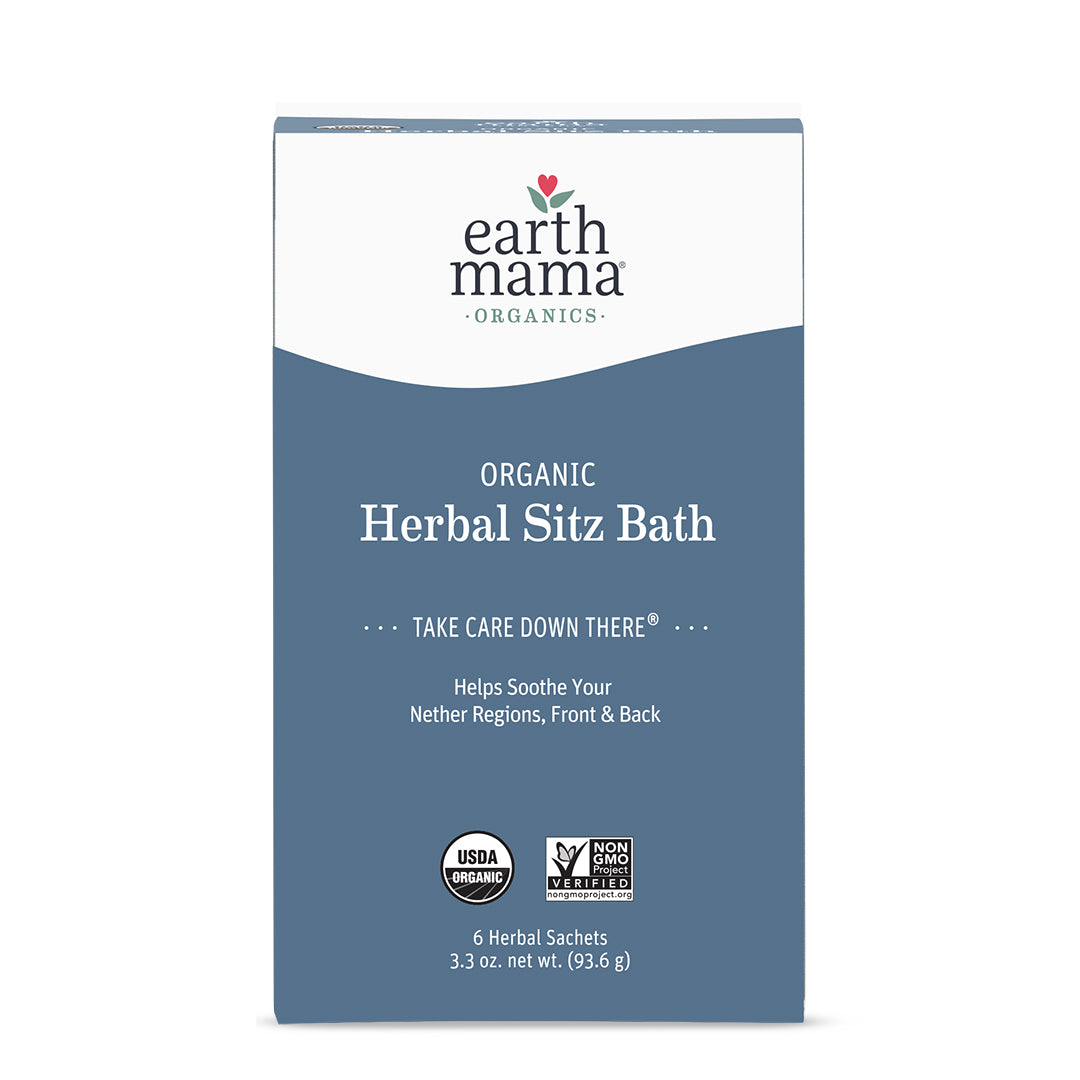 Earth Mama Organic Herbal Sitz Bath | Pregnancy & Postpartum Care, Soothing  Sitz Bath for Hemorrhoids Recovery with Witch Hazel, & Calendula (6-Count