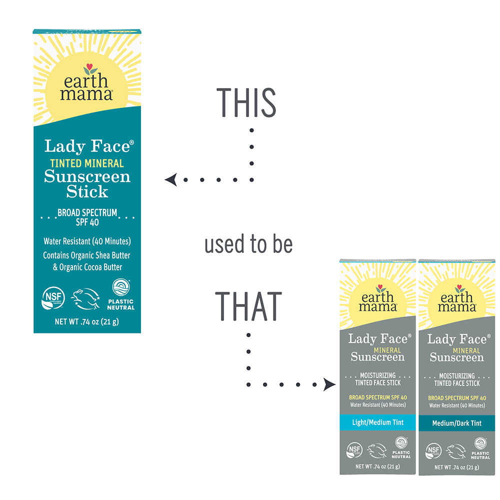 Lady Face® Tinted Mineral Sunscreen Stick: This used to be that