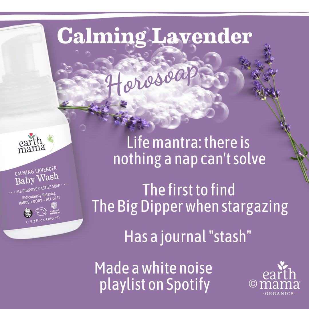 Image listing the traits of someone who loves Calming Lavender Soap