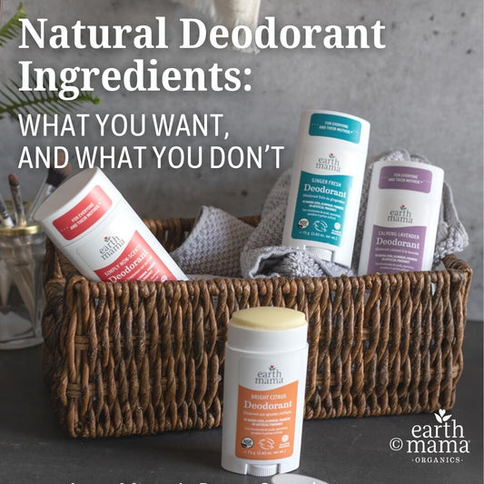 Natural Deodorant Ingredients: What you want, and what you don't