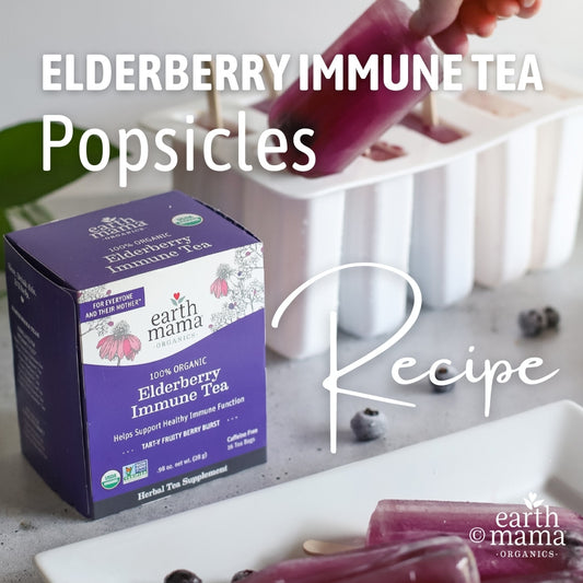 Organic Elderberry Immune Tea Popsicle Recipe (Kid Approved!)