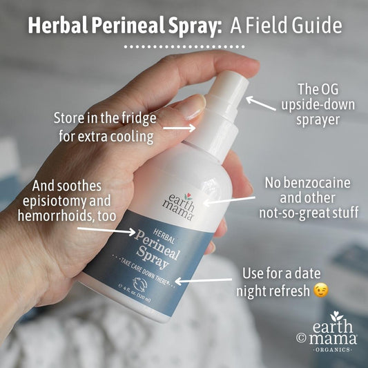 Earth Mama Herbal Perineal Spray: Postpartum Spray Safe for Postpartum, Hemorrhoids & Pregnancy