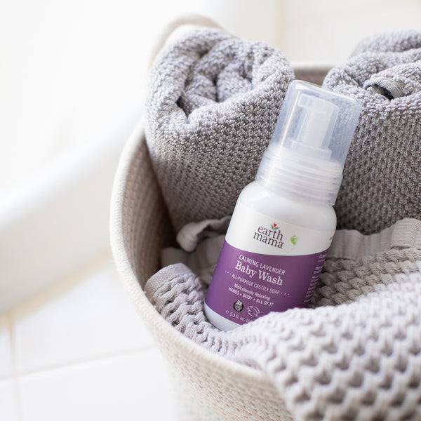 Calming Lavender Organic Castile Baby Wash Earth Mama