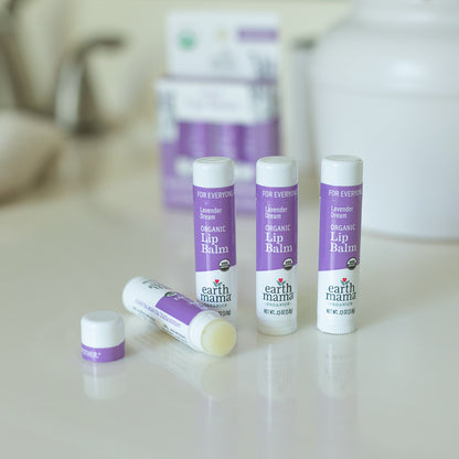 Earth Mama Organic Lip Balms Quadruplets Lavender Dream
