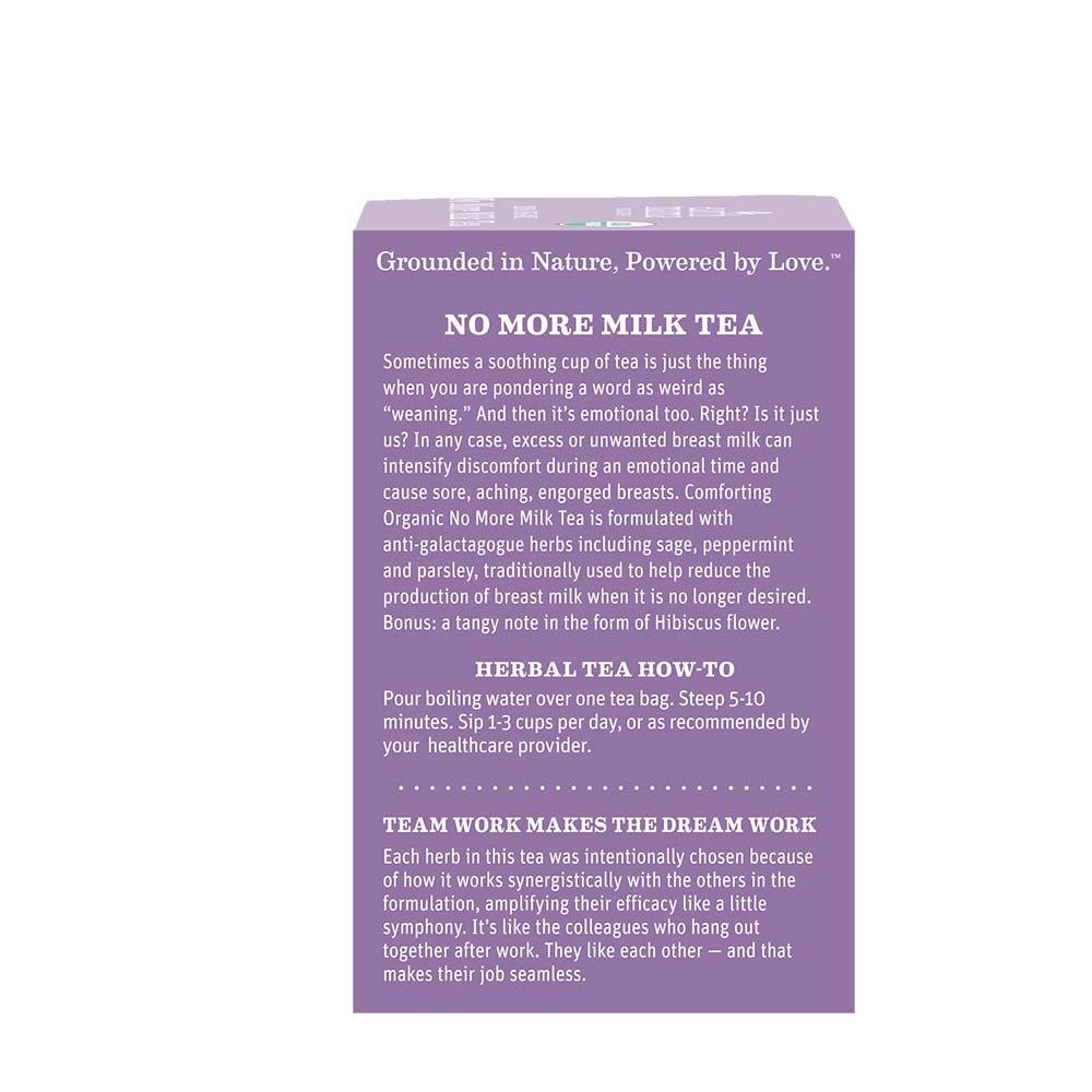 Organic No More Milk Tea for Weaning | Earth Mama