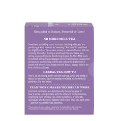 Organic No More Milk Tea for Weaning | Earth Mama