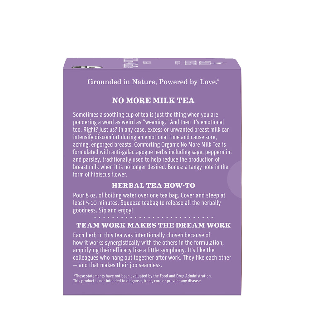 Organic No More Milk Tea for Weaning | Earth Mama