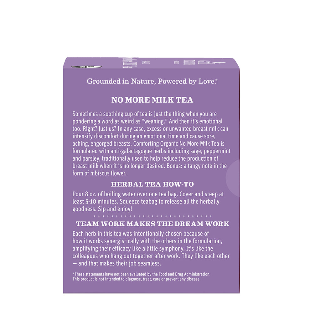 Organic No More Milk Tea for Weaning | Earth Mama