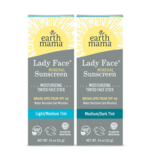 Lady Face® Tinted Mineral Sunscreen Face Stick SPF 40 Set