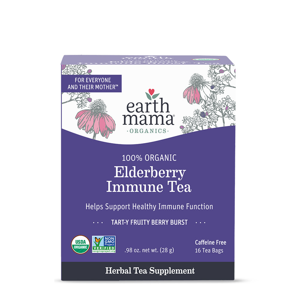 Organic Elderberry Immune Tea | Earth Mama