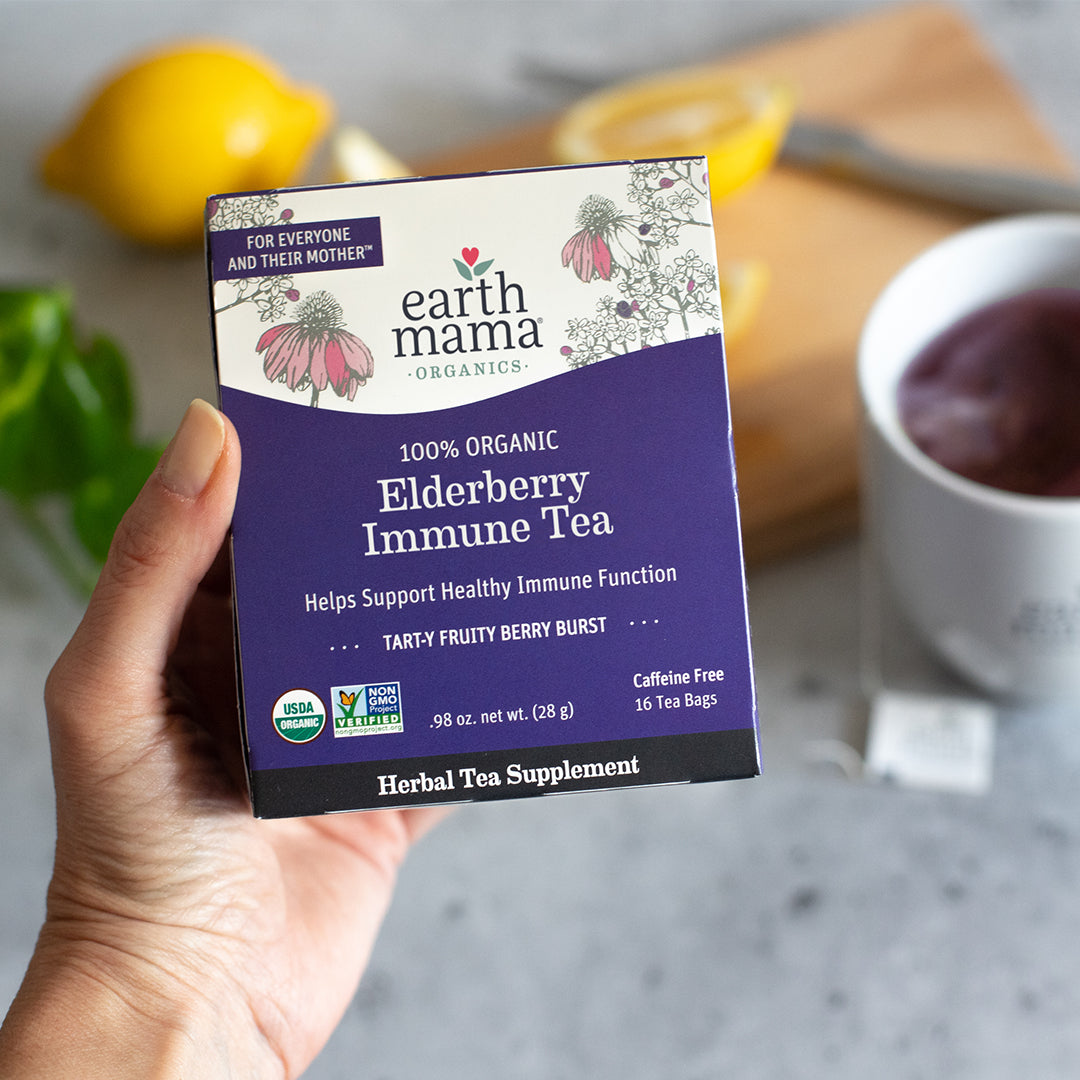 Organic Elderberry Immune Tea | Earth Mama