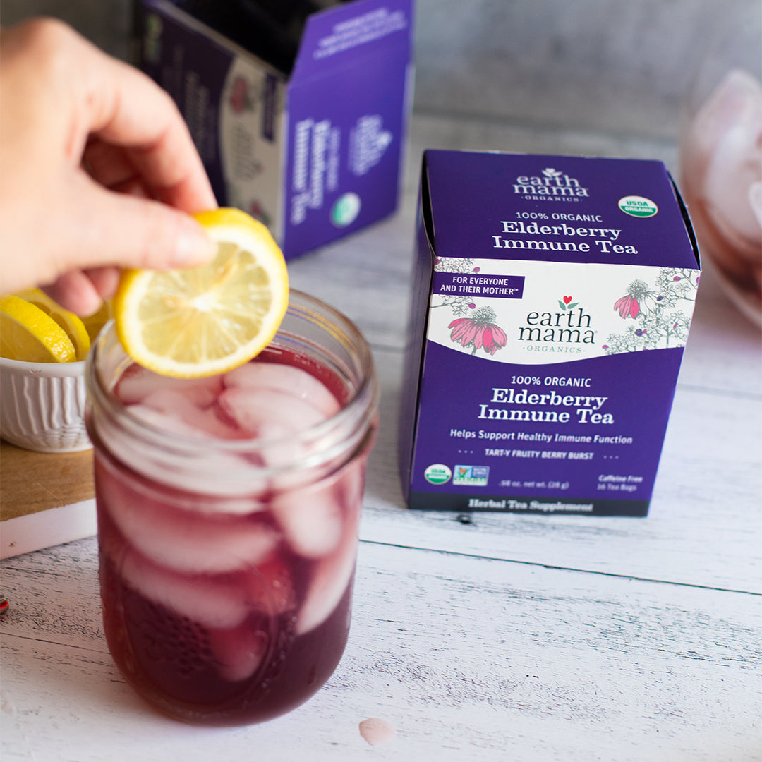 Organic Elderberry Immune Tea | Earth Mama