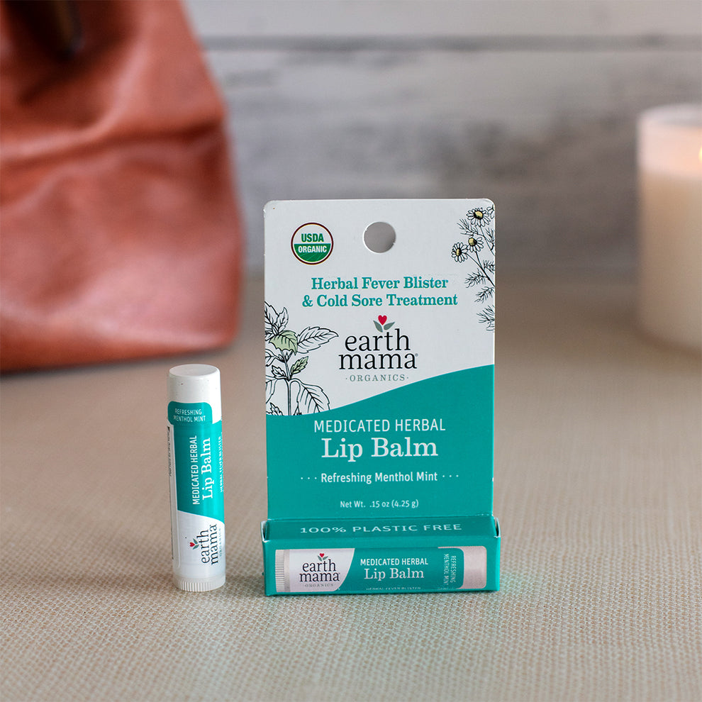 Medicated Herbal Lip Balm for Cold Sores | Earth Mama