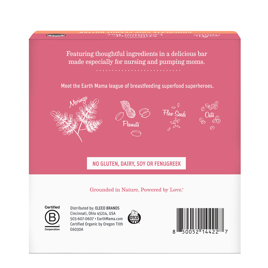 Organic Milkmaid™ Lactation Bars Chocolate Chip Peanut Butter
