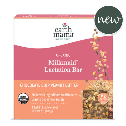 Organic Milkmaid™ Lactation Bars Chocolate Chip Peanut Butter