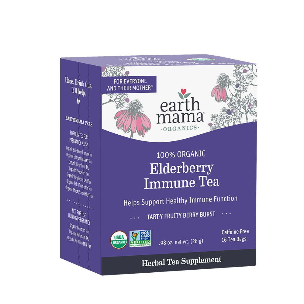 Organic Elderberry Immune Tea | Earth Mama