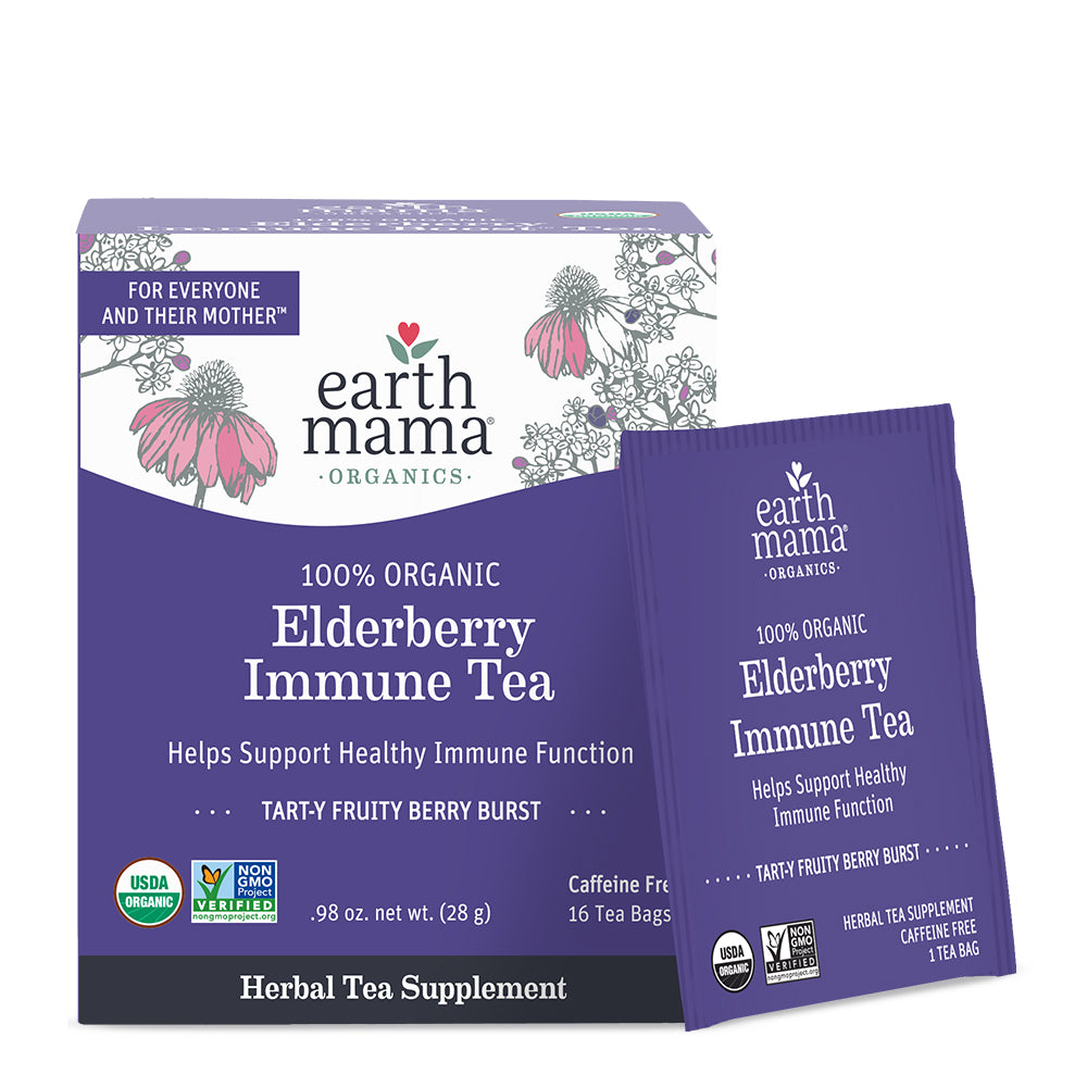 Organic Elderberry Immune Tea | Earth Mama