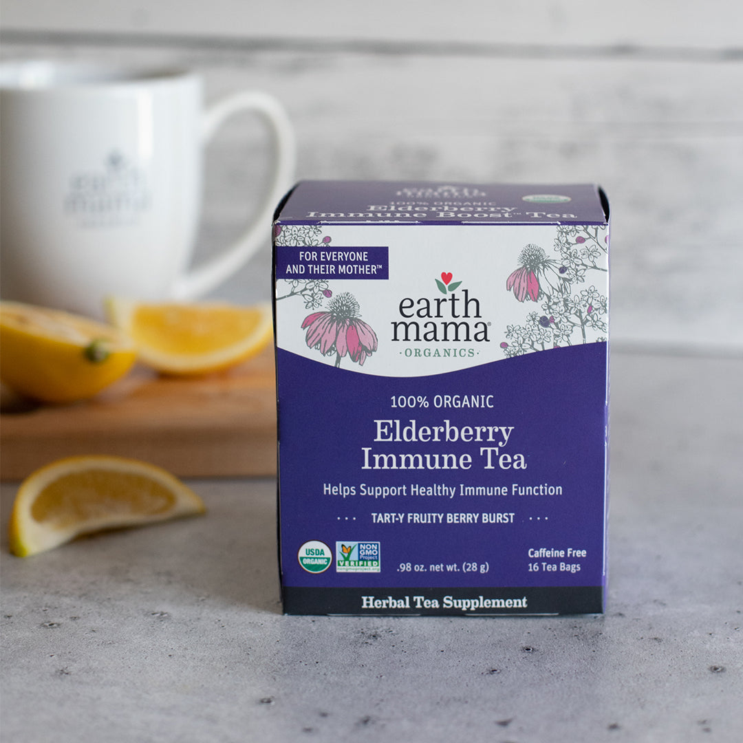 Organic Elderberry Immune Tea | Earth Mama